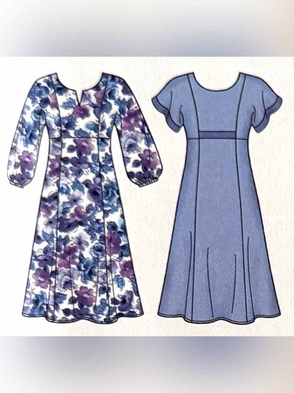 Uncut Simplicity pattern for dress in two lengths tunic & skirt 10,12,14,16&18 - Picture 8 of 16